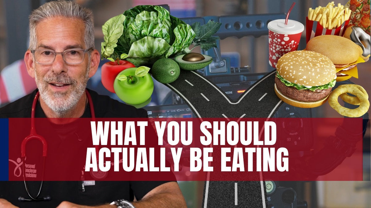 Video of Dr. Jeffrey Barke explaining why the food pyramid is flawed and how to choose healthier, less processed foods